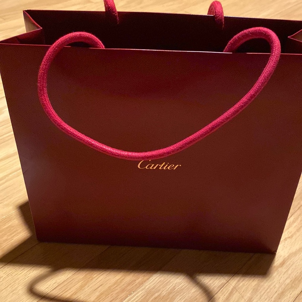 Cartier paper bag